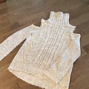 Pam & Gela Cold Shoulder Sweater